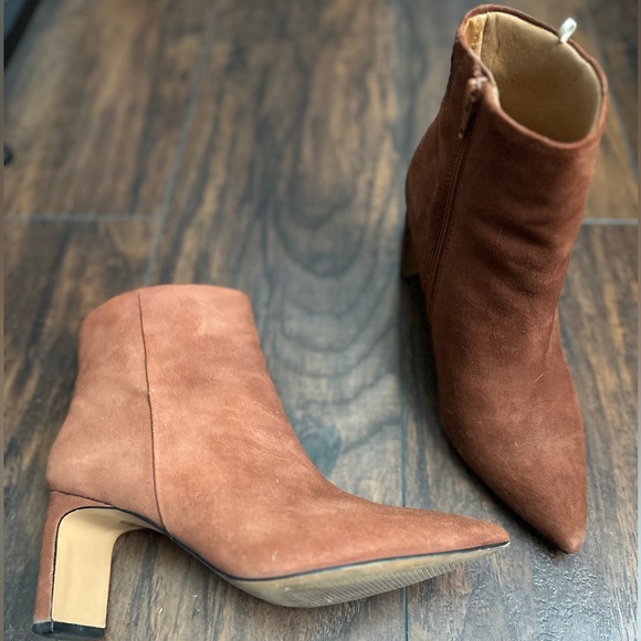 GUC Brandy Suede Marks & Spencer Booties - Picture 5 of 5